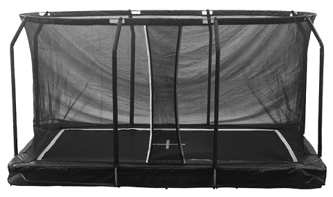 Firkantet trampoline til nedgraving fra P-Lindberg (Best til prisen)