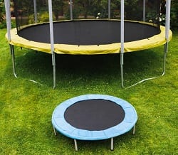 Hvilken storrelse pa trampoline